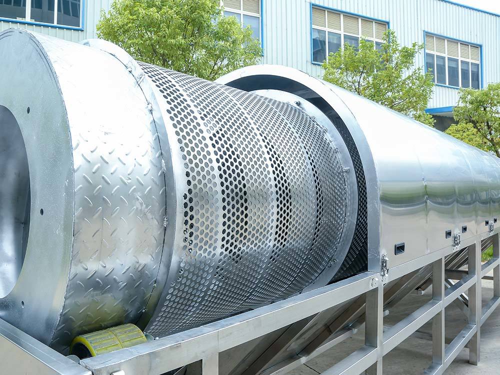 Macadamia dust screening machine