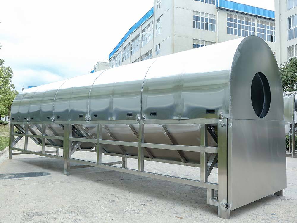 Macadamia dust screening machine